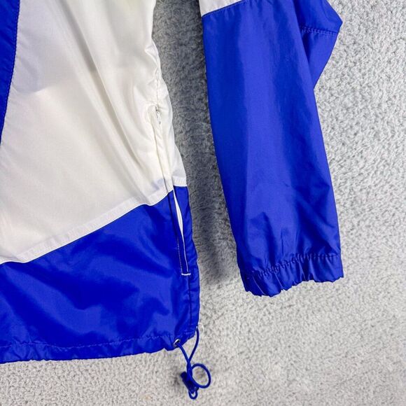 VTG Nike Jacket Mens Large Blue White Windbreaker White Tag 90s Y2K Streetwear - Picture 6 of 13
